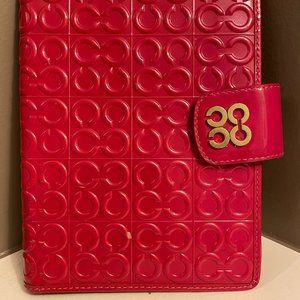 COACH Notebook - PINK Patent Embossed Cover